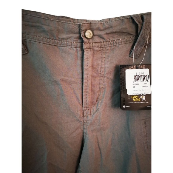 Mountain Hard‎ Wear Zip-Fly light green Capri Pants Women’s Size 12 36X22 - Picture 3 of 9